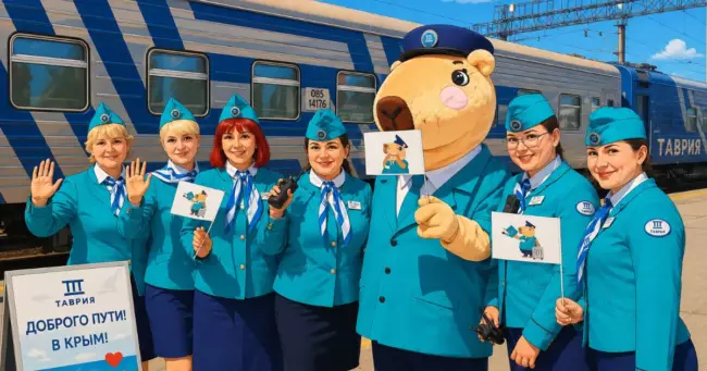 Поезд Таврия впервые отправился из Оренбурга в Севастополь