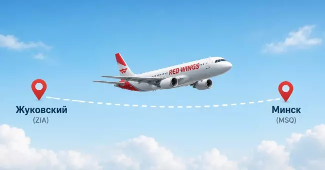 Рейсы Red Wings из Жуковского в Минск
