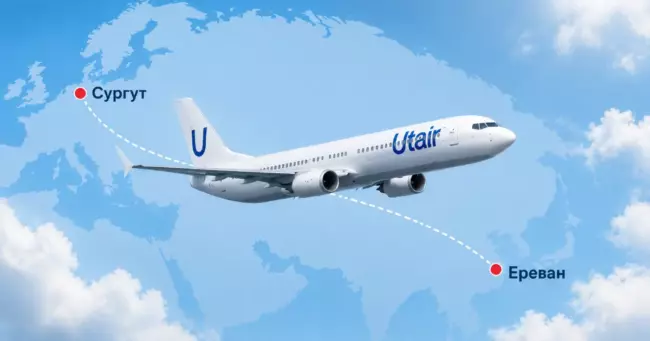 Utair возобновила прямые рейсы Сургут – Ереван