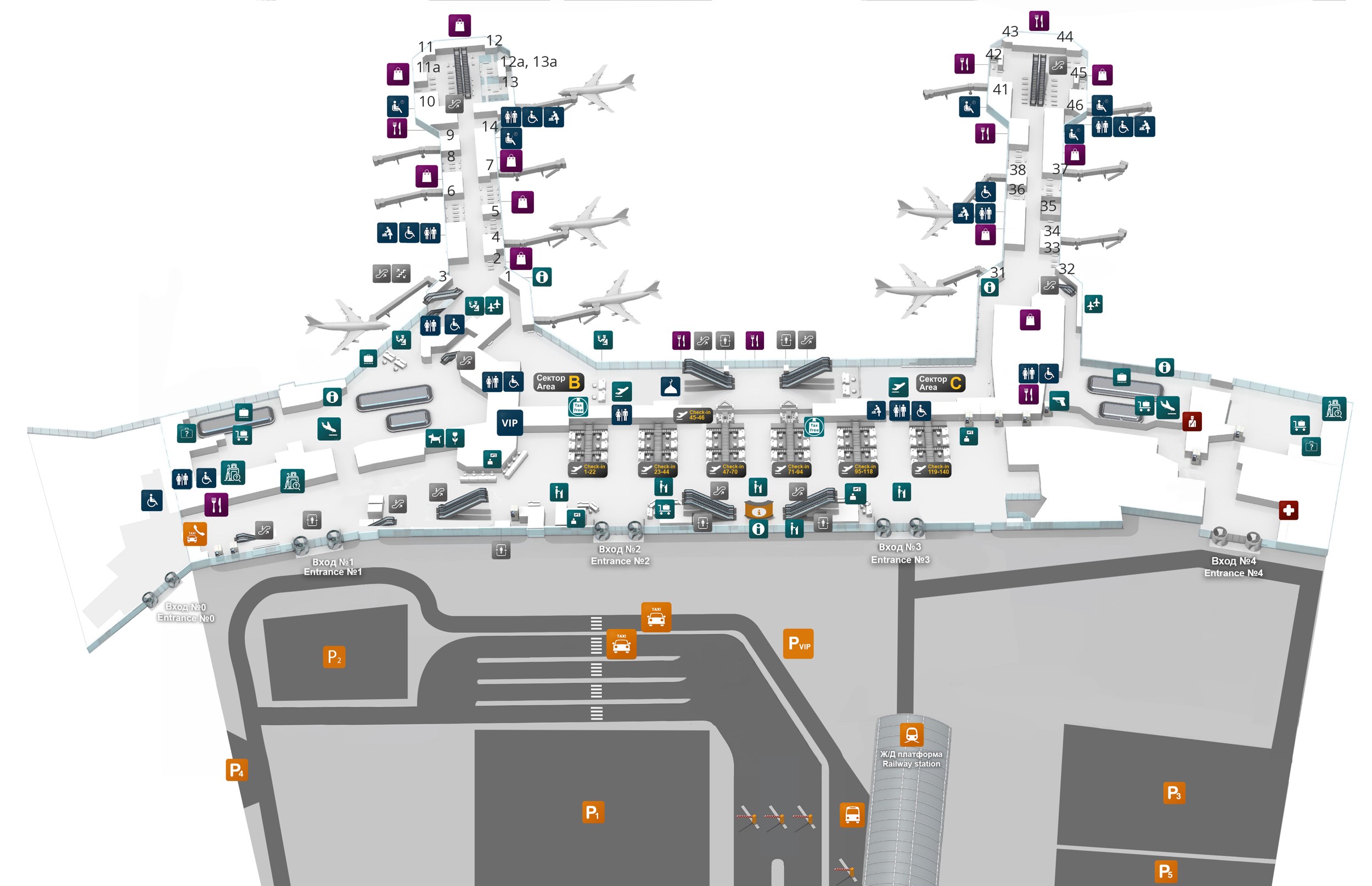 Схема аэропорта домодедово прилет