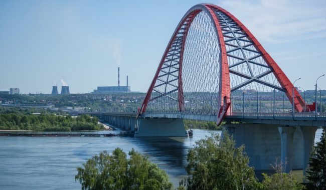 Бугринский мост в Новосибирске 